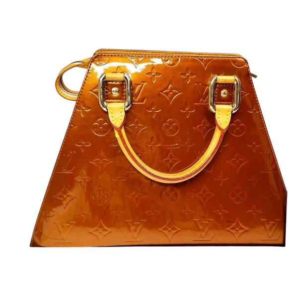 Louis Vuitton Bronze Monogram Vernis Forsyth GM Bag - Picture 2 of 9